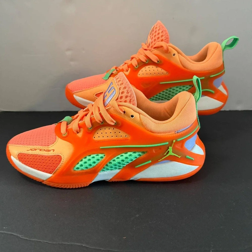 Jordan Luka 3 Motorsport Safety Orange Green Mens Basketball Shoes Size 6
